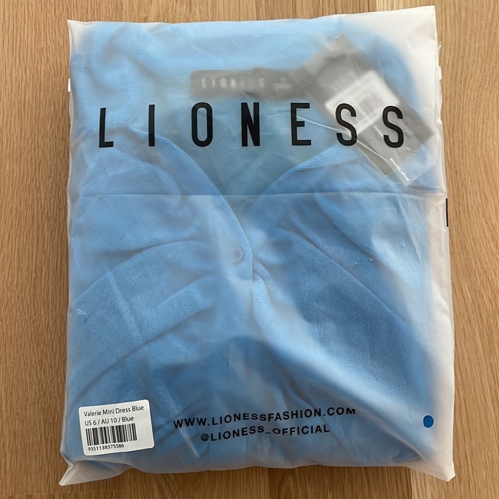 NWT Princess Polly Lioness Valerie Mini Dress Blue 4 6 8 - Picture 9 of 13